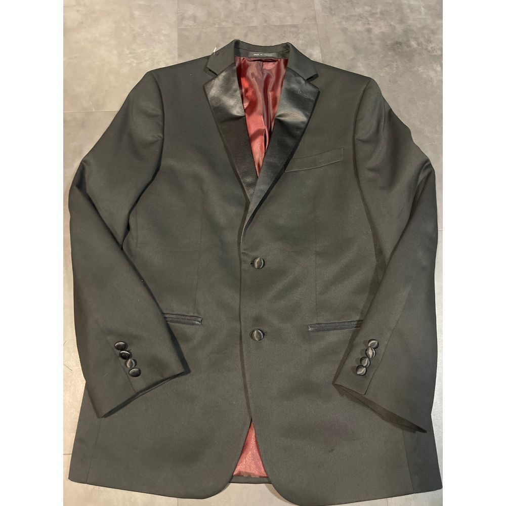 Madison Stylish Burgundy Jacket Polyester Rayon Blend Outerwear B-301